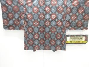 未使用品　花菱模様織り出し本場村山大島紬羽織